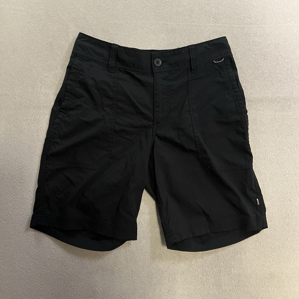 REI CO-OP Shorts Women's Size 6 Inseam 9" Black Nylon Hiking Shorts Wicking